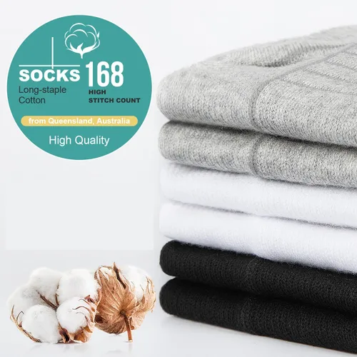 Miniatura 5 de Lapulas Calcetines de tobillo atléticos para correr, corte bajo, acolchados, antiampollas, calcetines deportivos para hombres y mujeres, 6 pares