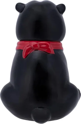 Miniatura 5 de Black Bear - Frasco de cerámica de dolomita de 10 x 7.9 pulgadas para galletas y dulces de uso diario con tapa hermética: perfecto para botes