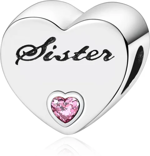 Annmors Family Charm Love your Dad Mon Sister Infinity Charm fits Bracelets, 925 Sterling Silver-Lucky Charm for Woman Pendant Bead, Jewelry Beads