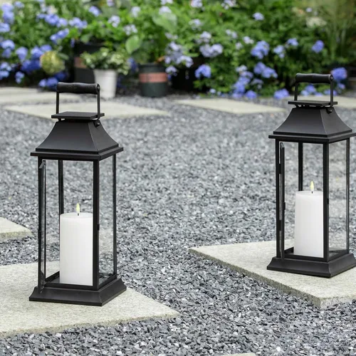 Miniatura 4 de volnyus Juego de 2 velas blancas sin llama (3 x 6 pulgadas), velas LED parpadeantes de cera que funcionan con pilas con temporizadores de control