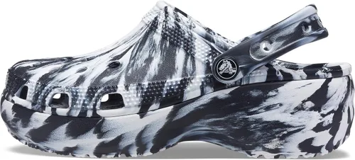 Miniatura 97 de Zuecos Crocs clásicos con diseño de teñido anudado marmoleado para mujer