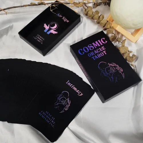 Miniatura 3 de Han Yu Bowen Cartas de Oráculo de Amor, Cartas de Tarot para Principiantes Cartas de Tarot de Llama Gemela, Cartas de Oráculo Mazos con Significados