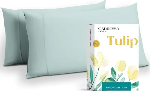 Miniatura 43 de Carressa Linen - Juego de sábanas de 800 hilos de 100 % algodón egipcio, tamaño King (4 piezas, arena del desierto) suave, refrescante, bolsillo