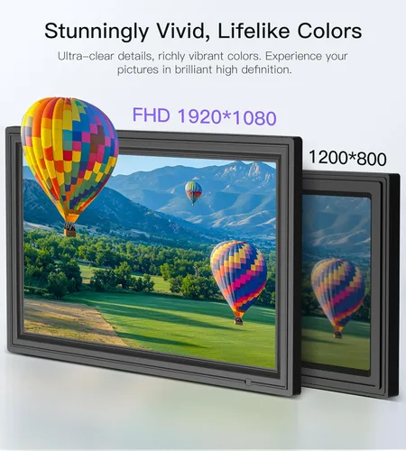 Miniatura 5 de Marco de fotos digital WONNIE de 15,6", 64GB Uhale, marco electrónico grande con WiFi, pantalla táctil IPS FHD de 1920 x 1080, comparte fotos