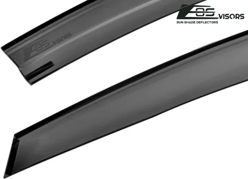 Miniatura 8 de Extreme Online Store Repuesto para Honda Accord 2018-2022 Viseras EOS JDM Mugen Estilo Humo Tintado Ventilaciones Laterales Protección de Lluvia