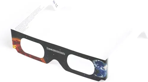 Miniatura 7 de Bookishbunny 5 pares de gafas de papel de los espectadores del eclipse solar que ven el sol ISO certificaron 5pk, Varios