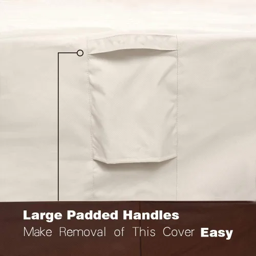Miniatura 5 de Vailge - fundas para sillas de patio, funda para asiento profundo, resistente e impermeable, para exteriores, césped, patio beige y marrón
