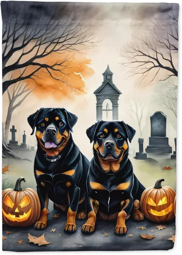 Miniatura 38 de Caroline's Treasures DAC2011GF - Bandera decorativa para jardín de Halloween con diseño de beagle para jardín, jardín, jardín, jardín, multicolor