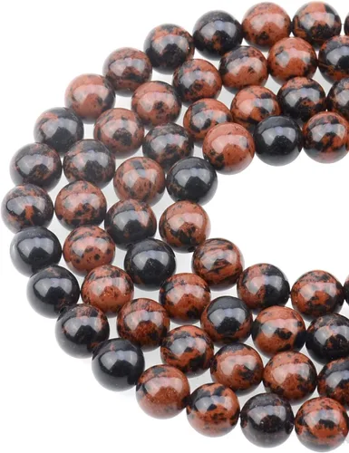 Miniatura 29 de Cuentas sueltas de 0.315 pulgadas/8mm de piedra natural redonda para hacer joyas con cordón elástico Sodalita azul