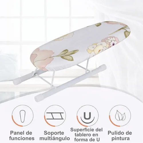 Miniatura 2 de Tabla de planchar de mesa con patas plegables, mini tabla de planchar plegable que ahorra espacio, manga, puños, cuello, mesa de manejo