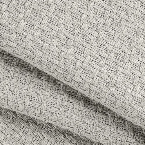 Miniatura 2 de Elvana Home Montgomerry - Manta para cama de 100 % algodón Gris claro