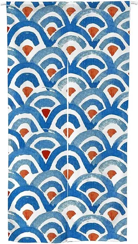 Miniatura 8 de Ofat Home Cortina Japonesa Noren para Entrada Tapiz, Artística La Obra Maestra Flor de Albaricoque Almendra Cocina Dormitorio Baño Divisor de Puerta