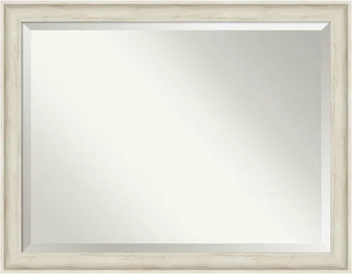 Amanti Art Espejo de baño, espejo de pared color crema de abedul Regal para usar como espejo de tocador de baño sobre fregadero (34.75 x 44.75