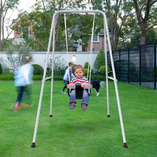 Miniatura 6 de Saltador de bebé 2 en 1 con columpio - Uso en interiores y exteriores, Saltadores y rebotadores para bebés, Columpio para niños pequeños con soporte