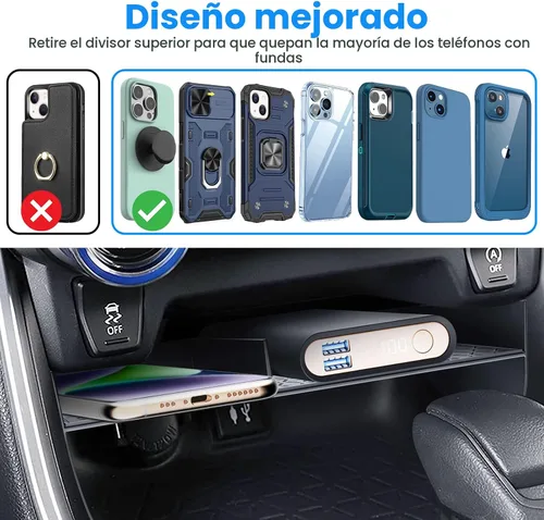 Miniatura 2 de DIAMOOKY Organizador de Consola Central Mejorado Compatible con Toyota RAV4 2025 2024 2023 2022 2021 2020 2019 Accesorios Interiores, Bandeja