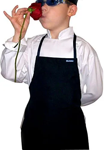 Miniatura 8 de CHEFSKIN Sombrero de chef blanco para niños, tela suave totalmente ajustable, Blanco