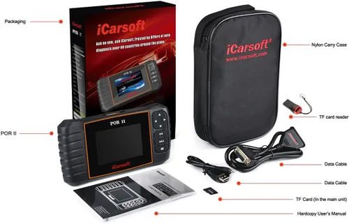 Miniatura 3 de 2017 iCarsoft POR II para Porsche Herramienta escáner de diagnóstico profesional