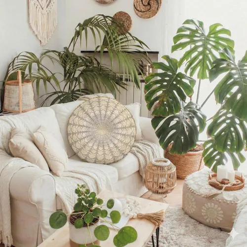 Miniatura 5 de Mandala Life ART Funda de cojín para el suelo bohemia – Decoración de lujo para habitación artesanal, funda de puf para meditación, yoga y área