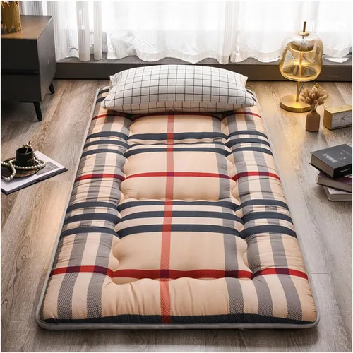 Colchón de futón japonés, colchón plegable, portátil, enrollable, tapete de viaje para dormir, tatami, tumbona para el suelo, cama de invitados,