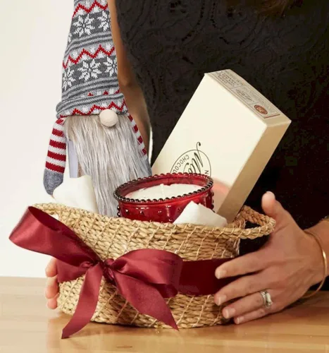 Miniatura 2 de Cubiertas de Vino Gnomo de Navidad Paquete de 4 Tomte Sueco Hecho a Mano Adornos Suecos para Botellas de Vino Papá Noel Decorativo Escandinavo