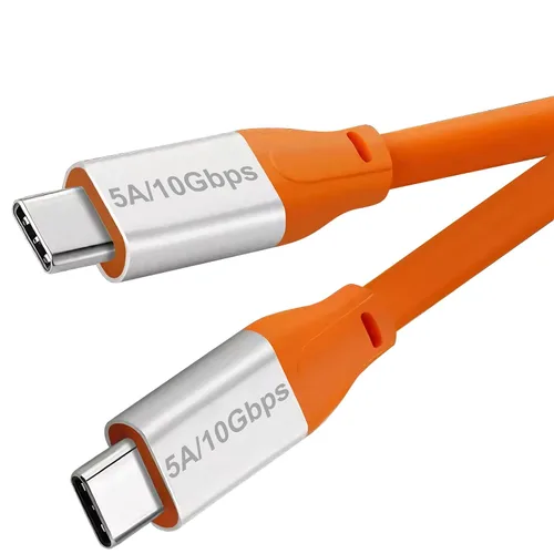 Miniatura 7 de Cable USB C a USB C 3.1 de 6.6 pies, cable USB 3.1 Gen 2 de 10 Gbps, cable de monitor 4K @60Hz y carga rápida de 100 W con marca E para Thunderbolt