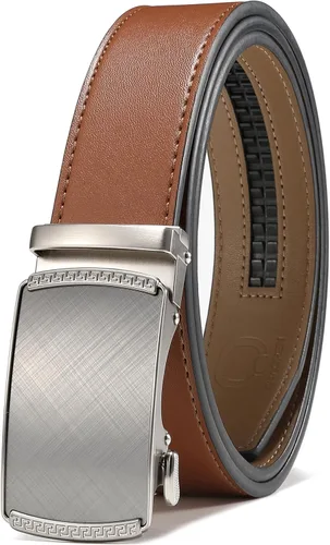 Miniatura 15 de CHAOREN Cinturón para hombre de cuero con trinquete - Ajuste personalizable, estilo sin esfuerzo (35 mm)