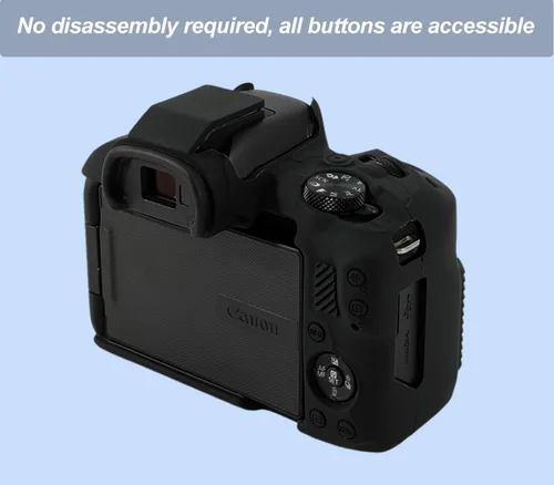 Miniatura 5 de Pocoukate Funda para cámara Canon EOS R50, funda protectora de silicona suave con protector de pantalla Accesorios para Canon EOS R50 Funda