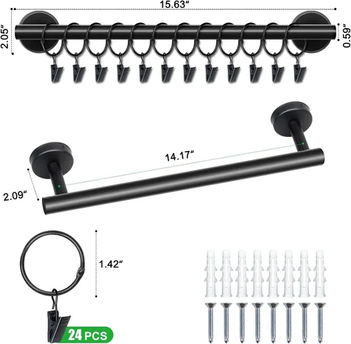 Miniatura 7 de Lunies Perchero para sombreros de pared con 24 ganchos, organizador de sombreros para gorras de béisbol, percha organizadora de gorras, colgador