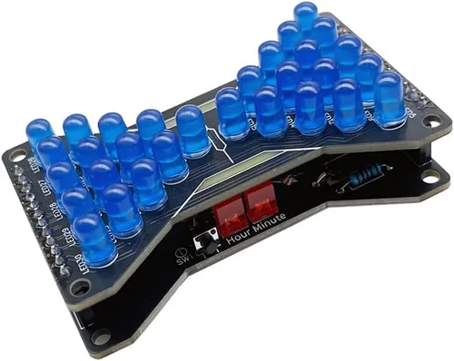 Miniatura 2 de Treedix Kit de práctica de soldadura reloj de arena electrónico Led DIY Kits de práctica Junta de práctica Blue Ray Ensamblar Soldadura Práctica