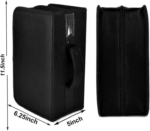 Miniatura 2 de alavisxf xx Funda para CD, funda de nailon para DVD de capacidad 160, soporte para CD, organizador de almacenamiento de discos portátil para el auto