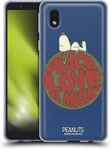 Miniatura 86 de Head Case Designs Funda de gel Woodstock 50th con licencia oficial de Peanuts Snoopy Guitar 1969 [protección de grado militar] compatible