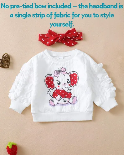 Miniatura 51 de Renotemy Conjunto de ropa para bebé recién nacida, para otoño e invierno, manga larga, pantalones, lindo conjunto de ropa para bebé niña