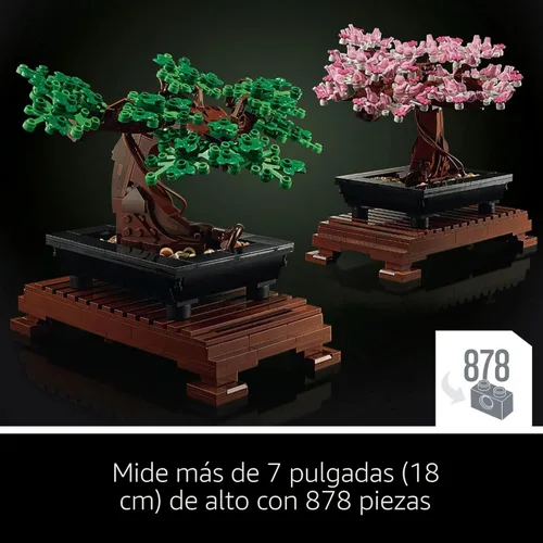 Miniatura 6 de LEGO Botanicals Juego de Construcción de Árbol Bonsái - Plantas de Árbol Bonsái Artificial para Decoración del Hogar, Adultos de 18+ Años - Plantas