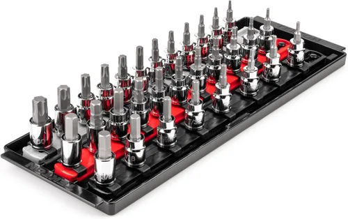 Miniatura 12 de TEKTON SHB91106 - Juego de llaves hexagonales de 3/8 pulgadas con riel, 8 piezas (1/8-3/8 pulgadas)