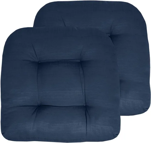 Miniatura 49 de Sweet Home Collection - Cojines para silla de patio al aire libre, cojines prémium con relleno grueso y cómodo de fibra, con tul, 19 x 19 pulgadas
