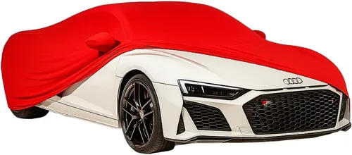 Miniatura 22 de Ferrari 458 Italia / 488 GTB / F8 Tributo Ultraguard Funda de satén elástica para interiores - El mejor ajuste personalizado (negro)