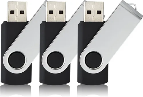 Miniatura 8 de JUANWE Unidad flash USB de 2 GB, paquete de 10 unidades, unidades de pulgar 2.0 con carcasa giratoria de 360°, memorias USB para almacenamiento