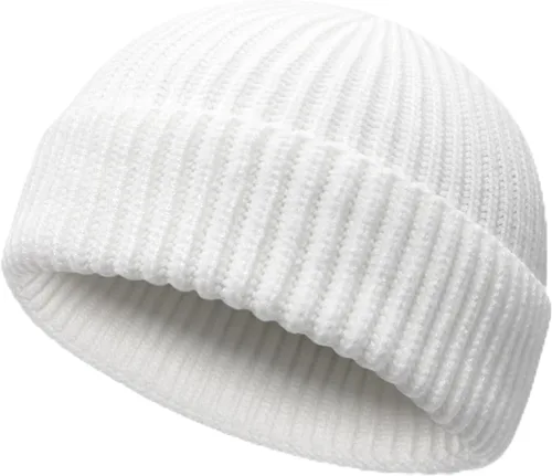Miniatura 11 de NPQQUAN Gorros de pescador para hombres y mujeres, gorro de punto corto para invierno