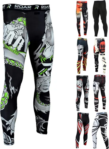 Miniatura 43 de Roar MMA - Pantalones de compresión para entrenamiento de gimnasio
