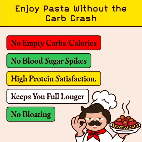 Miniatura 6 de Pete's Pasta Espaguetis 20g de pasta alta en proteínas, sin carbohidratos Pasta Keto, sin carbohidratos Pasta italiana saludable, sin
