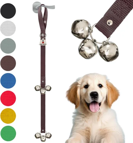 Miniatura 10 de Caldwell's Pet Supply Co. Campanas para orinal para perros, campanas para puerta de perro, campanas para salir al exterior, campana de entrenamiento