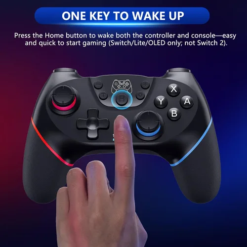 Miniatura 7 de CuleedTec Upgraded Switch Controller, Wireless Pro Controller for Switch 2/Lite/OLED, Bluetooth Remote Gamepad with Hall Effect Joystick, 6-Axis
