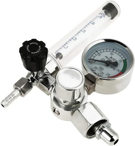 Miniatura 6 de YWBL-WH Válvula reductora de presión de filtro, 0-25MPa 5/8 "Regulador de presión del medidor de argón para soldadura Mig Tig, válvula reductora