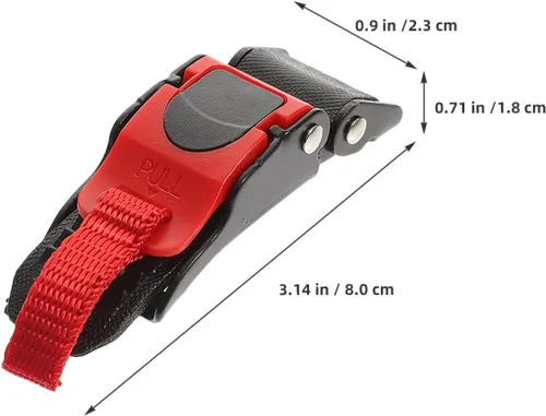 Miniatura 2 de 4pcs Motorcycle Helmet Quick Release Buckle Set Universal Metal Chin Strap Replacement Buckles with Easy-pull Lock for Helmet Repair and Strap