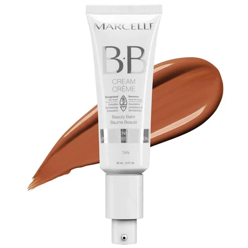 Miniatura 8 de Crema hipoalergénica sin fragancia, con brillo dorado, bálsamo de belleza, 1.6 onzas líquidas, de Marcelle