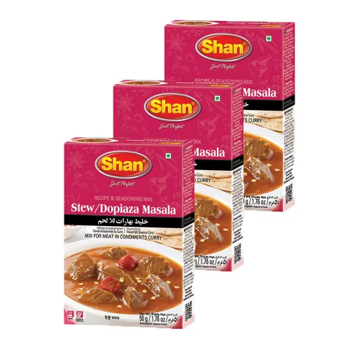 Miniatura 223 de Shan Korma Recipe and Seasoning Mix 1.76 oz (50g) - Spice Powder for Traditional Meat in Yogurt Sauce - Suitable for Vegetarians - Airtight Bag in a