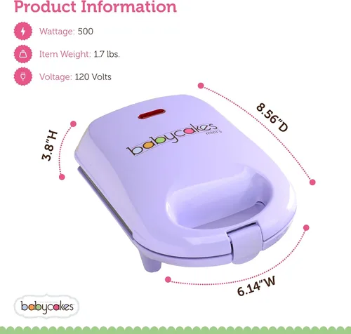 Miniatura 6 de Máquina para preparar Cake Pop Babycakes, Lila