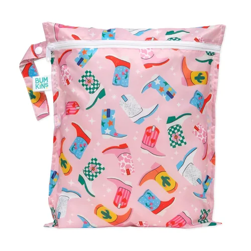 Miniatura 30 de Bumkins Bolsa Húmeda Colgante Impermeable Grande para Bebé, Lavandería, Ropa Sucia, Viajes, Traje de Baño, Pañales de Tela, Piscina, Toallas