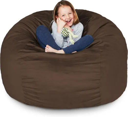 Miniatura 27 de Lumaland - Lujoso puf gigante de 1,8 m con funda de microgamuza, ultra suave, relleno de espuma, lavable, XL, para niños, adolescentes, adultos