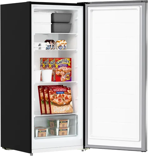 Miniatura 5 de KoolMore - Congelador/refrigerador convertible vertical de 7 pies cúbicos listo para garaje con descongelación manual en acero inoxidable